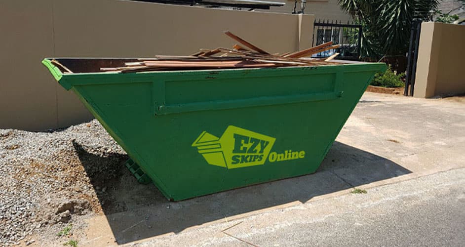 waste in a skip bin